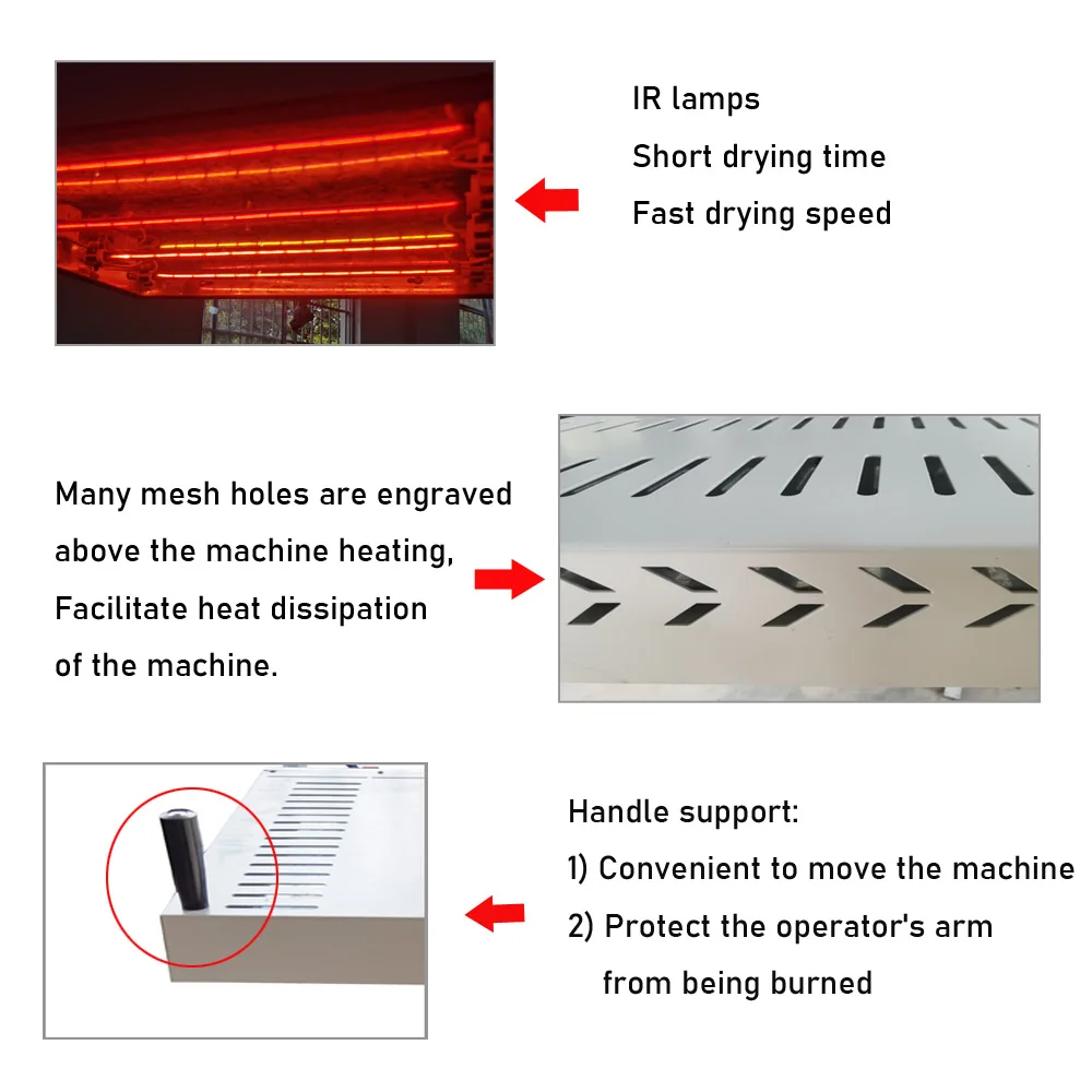 Flash Dryer Screen Print - Asciugatrice Flash per Serigrafia 1600W con