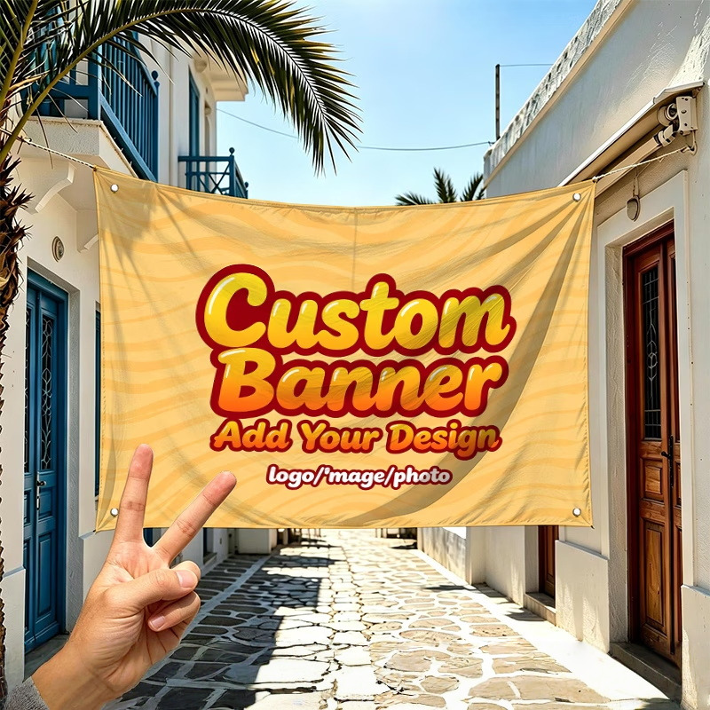 Commercial Printing Images - Bandiere Personalizzate Adatte per Logo o