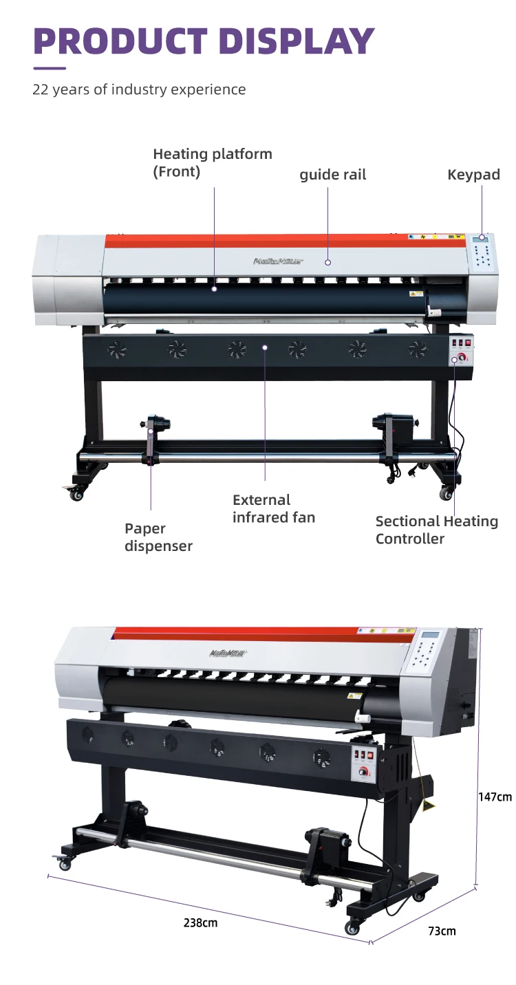 Stampante a Getto d'Inchiostro - Large Format Sublimation Printer recensione e prezzo