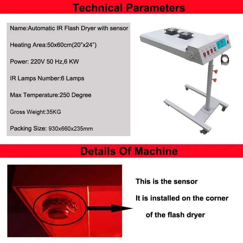 Essiccatore IR a 360 Gradi di  - Flash Dryer Screen Print recensione e prezzo